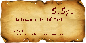 Steinbach Szilárd névjegykártya
